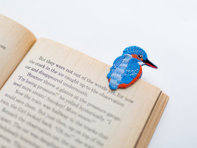 Kingfisher bookmark, bird bookmark, bird page maker