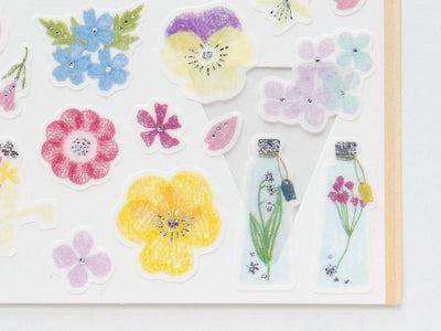 Sticker Marche -Pressed flower craft-