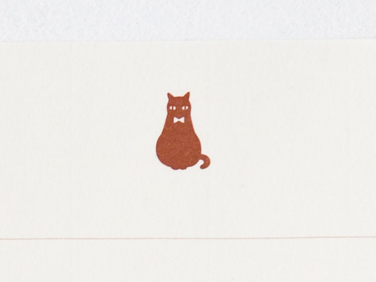 Letter set -black cat-