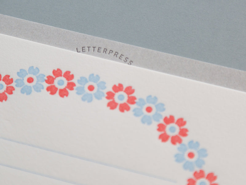 LetterPress Letter set -flower frame-