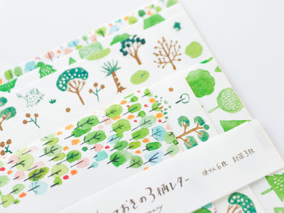 Washi letter set -forest -