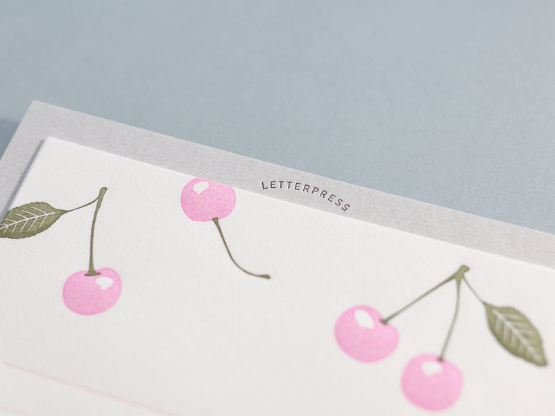 Letter Press Letter set -cherry-