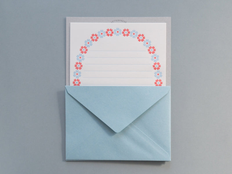LetterPress Letter set -flower frame-