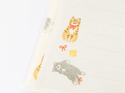 Stamp washi letter set -house cats-