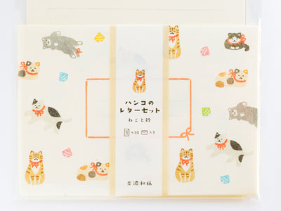 Stamp washi letter set -house cats-
