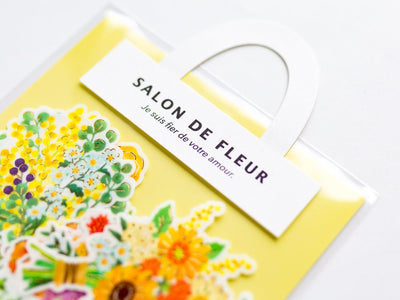 Flower die-cut stickers -SALON DE FLEUR "sunflower"-