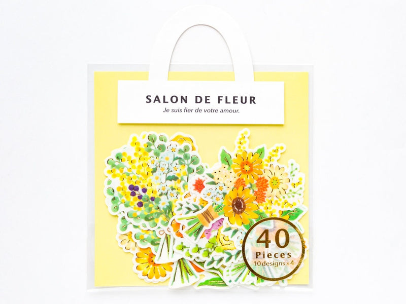 Flower die-cut stickers -SALON DE FLEUR "sunflower"-