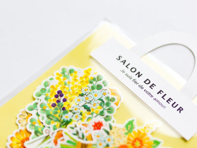 Flower die-cut stickers -SALON DE FLEUR "sunflower"-