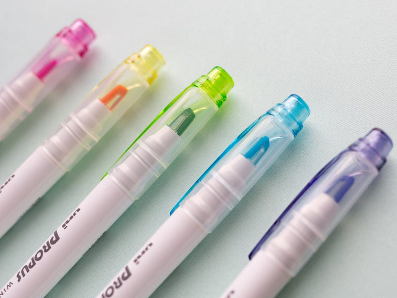 uni PROPUS Window pen set , Highlighter Pen, - Set of 5 Light colors ...