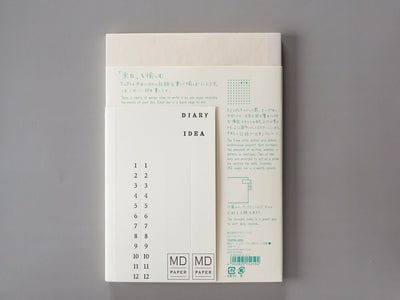 Midori MD Notebook-A5 size- H210W148 "doted", MD PAPER, Japanese stationery
