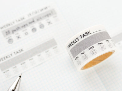 Writable-Perforated Washi Tape for Schedule -WEEKLY TASK-
