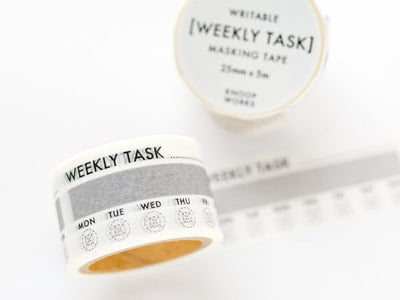 Writable-Perforated Washi Tape for Schedule -WEEKLY TASK-