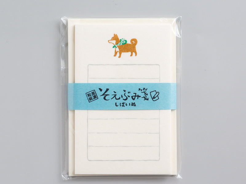 Washi mini letter set -Shiba dog-