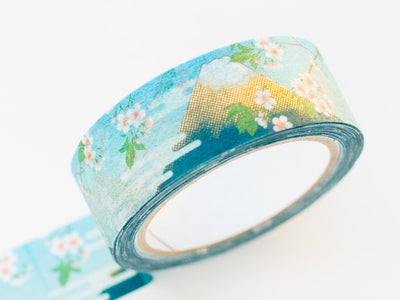 Oeda Original Japanese Washi Tape - Bloom Line Blue