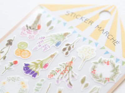 Sticker Marche "dried flower"