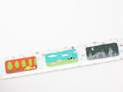 Masking Tape -scenery from the train window-