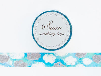 Silver Foil  Masking Tape - Cirrocumulus- / kamiiso sansho / SAIEN / Japanese stationery/ made in Japan
