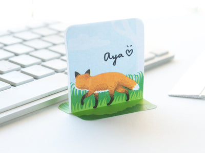 Standing Sticky Notes -fox-