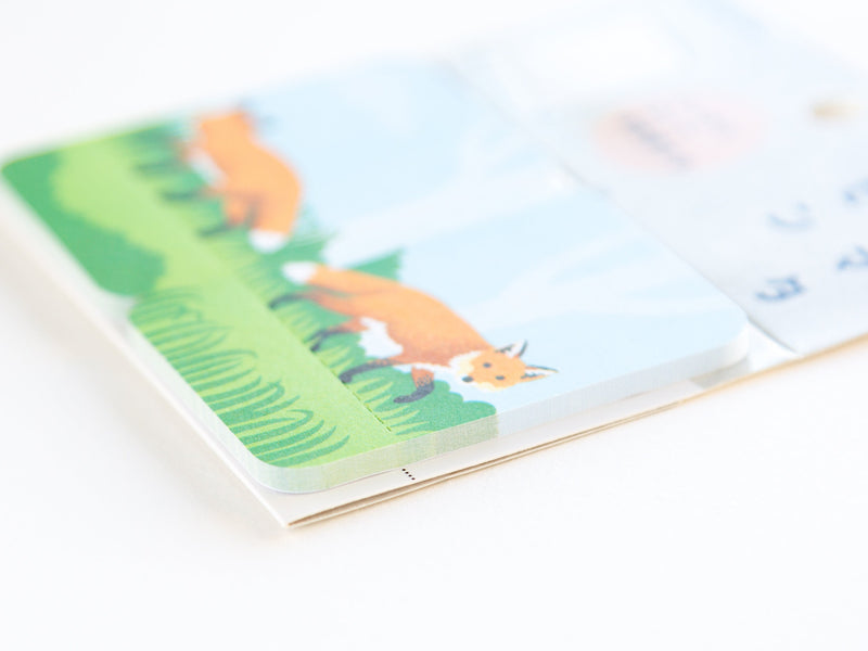 Fox Sticky Notes Standing Sticky Notes -fox- – Fantastic Japan