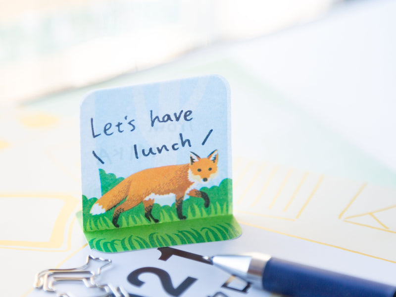 Fox Sticky Notes Standing Sticky Notes -fox- – Fantastic Japan