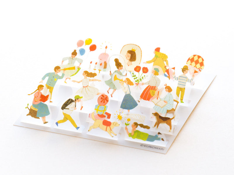 Pop-Up die-cut clear stickers - POP006 Holiday -