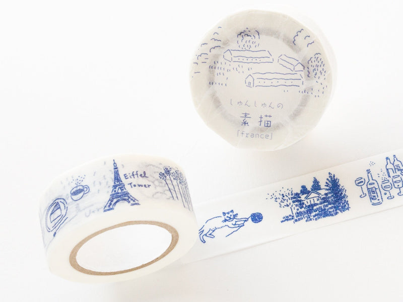 Classiky washi tape -rough sketches "france"-