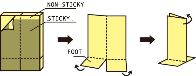 Standing Sticky Notes -meerkat-