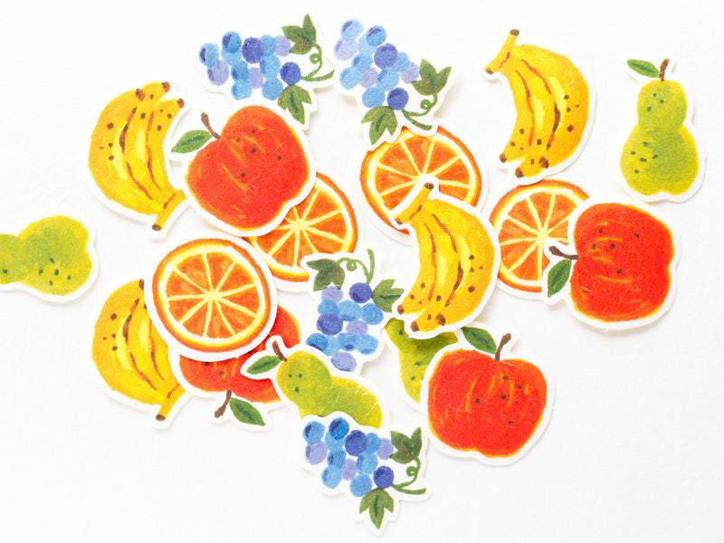 Washi flake stickers -fruits-