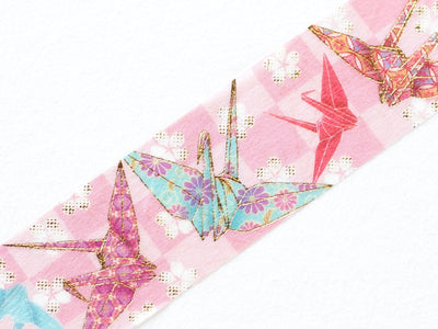 Gold Foil  Masking Tape -Origami Crane- / kamiiso sansho / Japanese stationery/ made in Japan