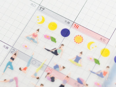 Schedule mini stickers -yoga-