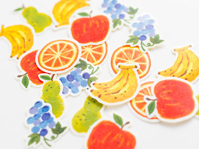 Washi flake stickers -fruits-