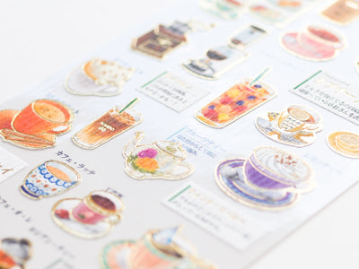 Visual collection sticker  - tea and coffee -