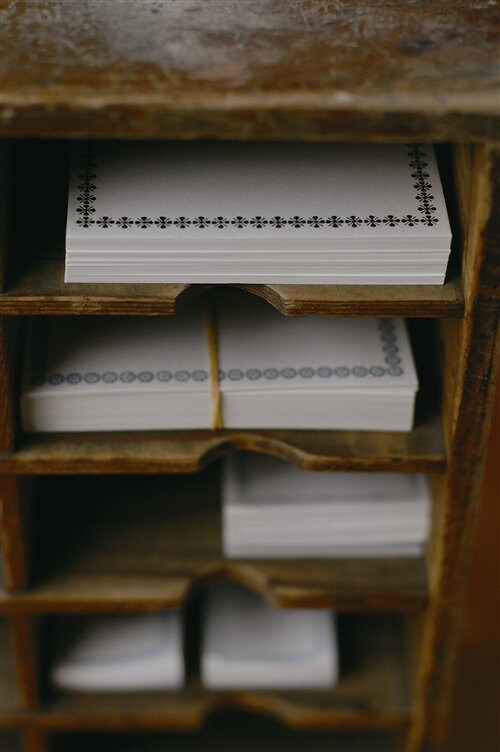 Classiky LetterPress Note cards 50pcs / NO. 20320-02
