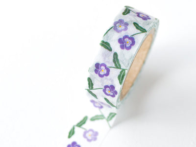 Masking Tape -mois et fleurs "viola"-
