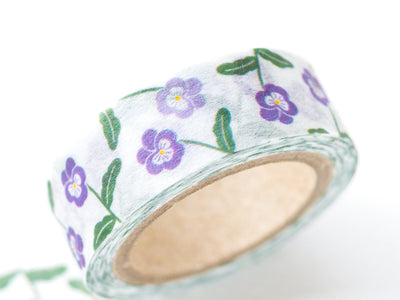Masking Tape -mois et fleurs "viola"-