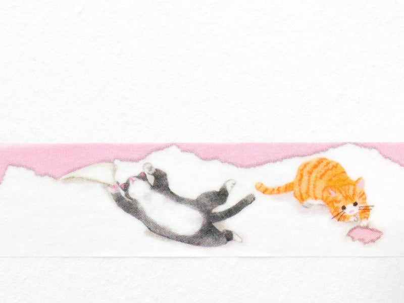 Masking Tape -cats on white paper-