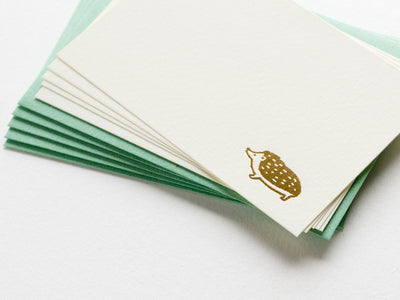 mini message card set -Lucia "hedgehog"-