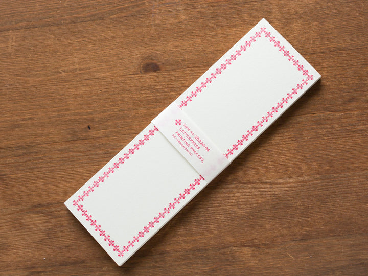 Classiky LetterPress Folded note card 20pcs / NO. 20320-04