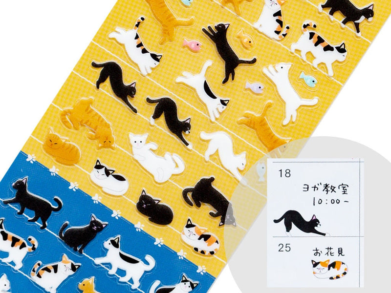 Schedule mini stickers -cats-