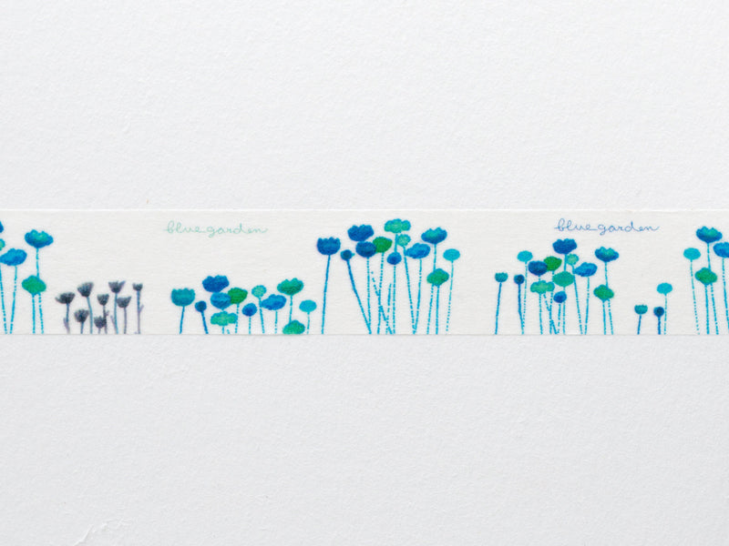 Hütte Paper Works Washi Tape  -blue garden- /