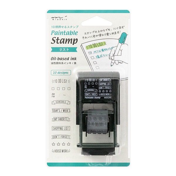 Paintable stamp 12 designs -list-