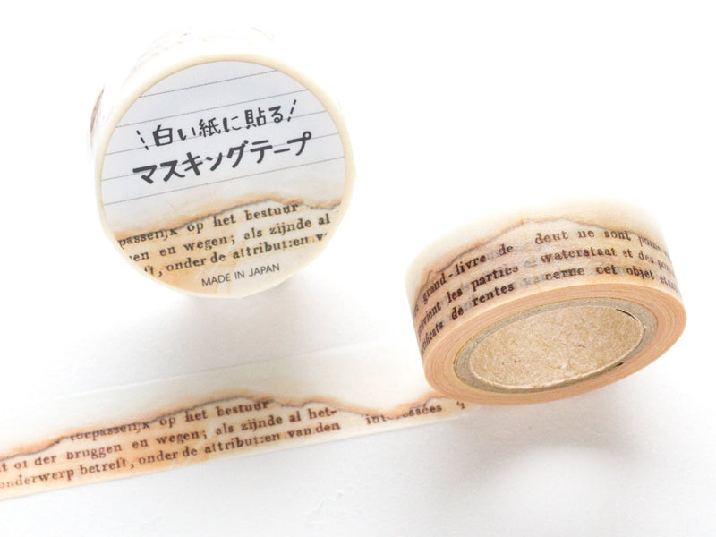 Masking Tape -Antique paper on white paper-