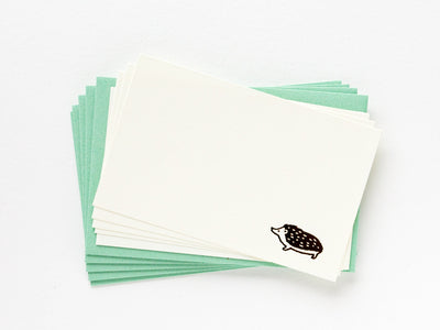 mini message card set -Lucia "hedgehog"-