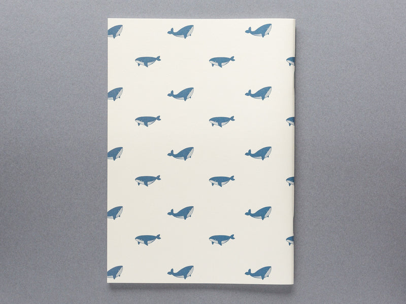 A5 size notebook -Whale-