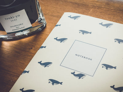 A5 size notebook -Whale-