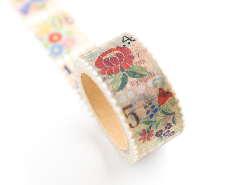 Masking Tape -Flower Postage stamp-