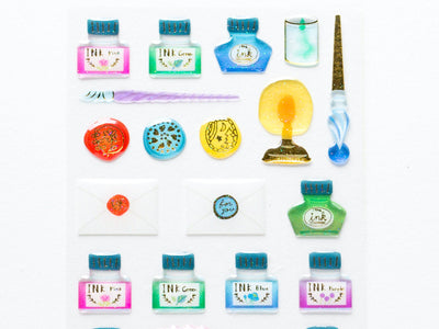 Hard gel 3D sticker -Fountain pen bottle-