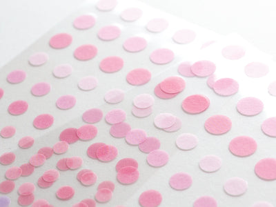 Circle dots Washi sticker 2 sheets  -raspberry-