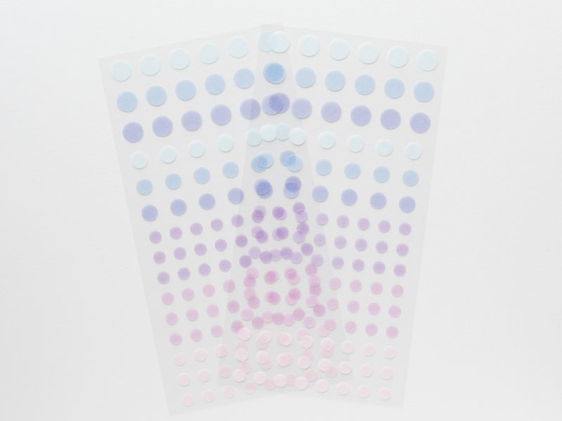 Circle dots Washi sticker 2 sheets  -lilac-