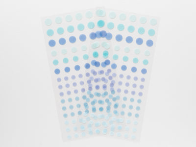 Circle dots Washi sticker 2 sheets  -aqua-
